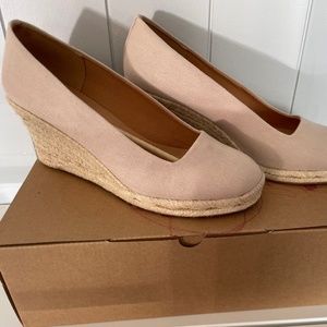 J. Crew Canvas Espadrille Wedges